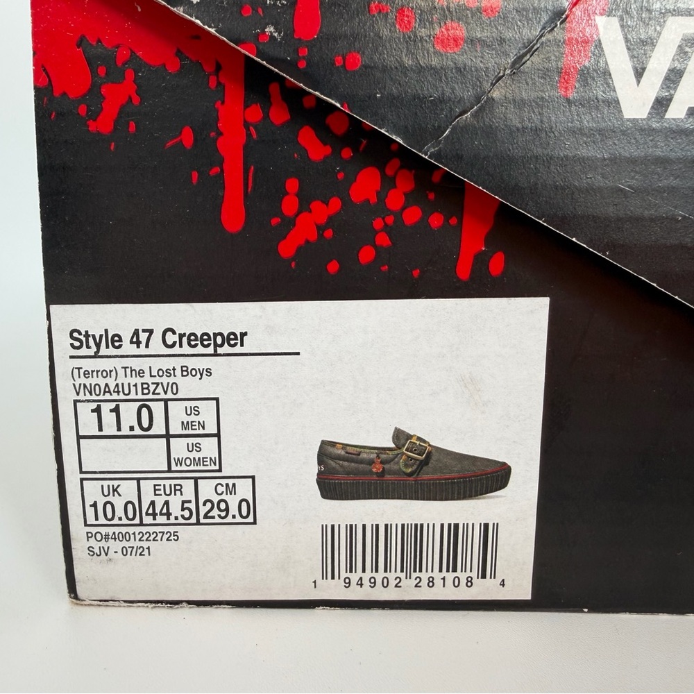 NWT Vans Terror The Lost Boys Style 47 Creeper Slip On Shoes Men’s Size 11 - Picture 12 of 16